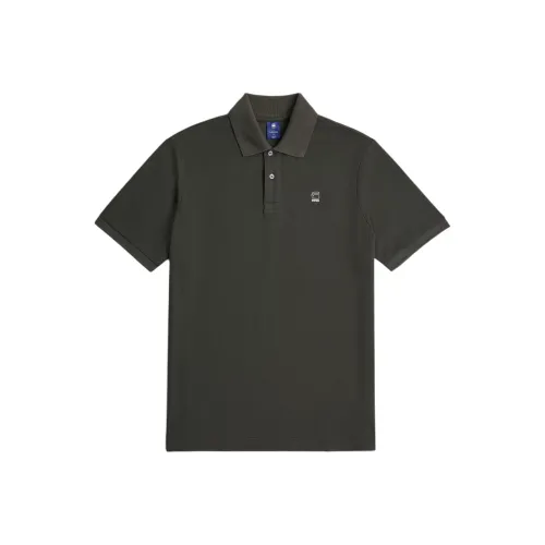 Мужская поло STAR RAW серого цвета