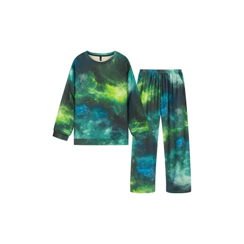 Gongdie Зеленый Мужской Пижамные комплекты