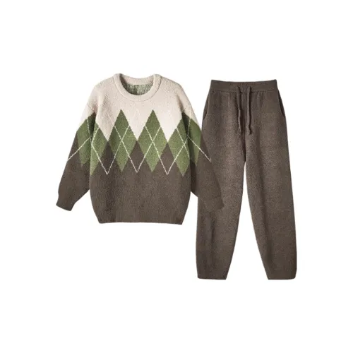 LUYOUYE Чай Коричневый Мужской Пижамный Комплект