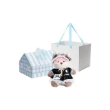 Лиса Персик 35 см (Черная юбка, сумка через плечо, коробка включена)