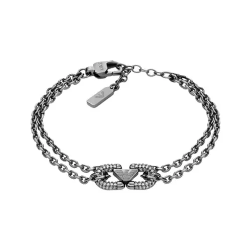 EMPORIO ARMANI Браслеты из нержавеющей стали Мужской Металлик Серый