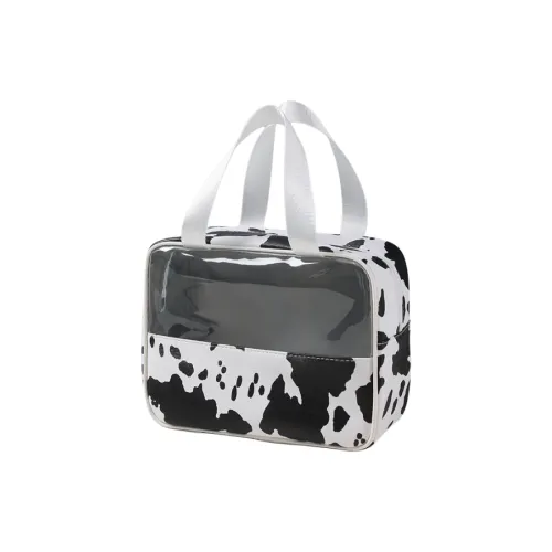 BEAUTIFUL AND CHARMING Корова Узор Косметичка для макияжа Путешественные косметички Портативное Хранение
