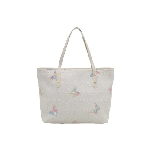 Juju Jimmy Холст Сумка через плечо Стандартная Женская Белая Розовая Синяя