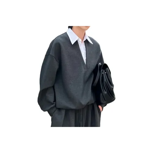 GANGZAI Серый Свитшот Унисекс Свитшоты