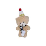 Brown Bear + Белая Шляпа + Черный Шарф