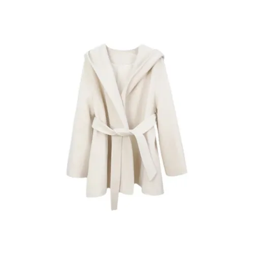 PZGE Экрю Плащ Пальто Женское Пальто