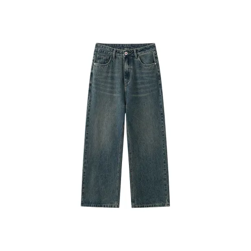 HKRXEC Ностальгический синий Мужские Джинсы