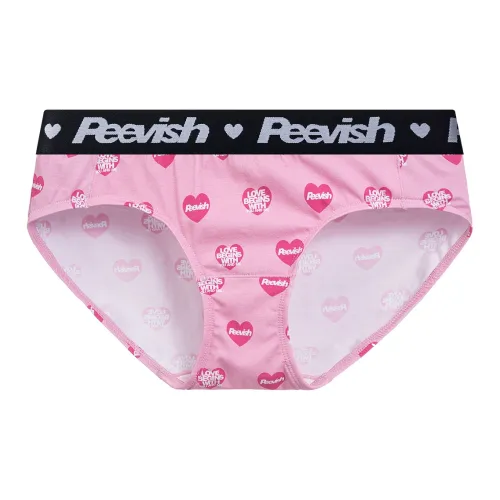 PEEVISH Женские Розовые Сердечко Женские Трусики-Бикини