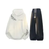 Белый топ+черные брюки