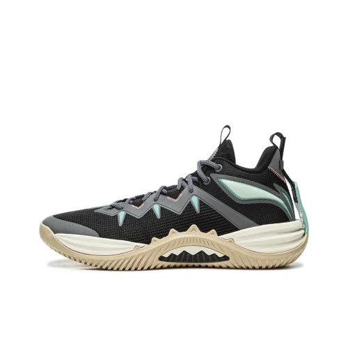 Подкладка Амортизация Противоскользящий Устойчивый к истиранию Дышащий Отскок Сцепление Низкий Топ Баскетбольные кроссовки Мужской Черный