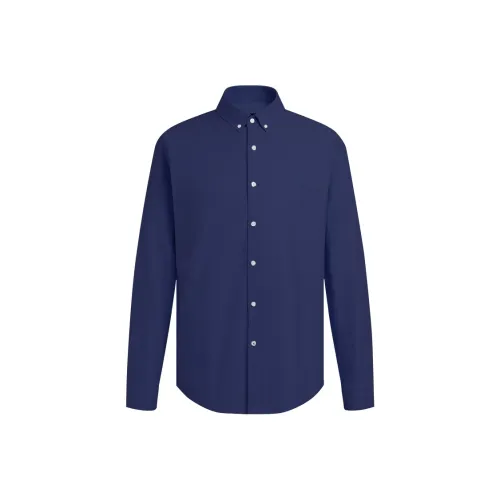 DANIEL HECHTER Рубашка Мужская Королевский Синий