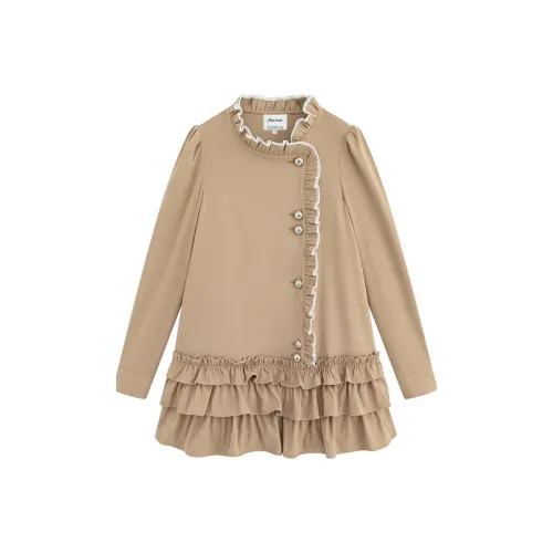 Marc Moore Длинное платье с длинными рукавами женское