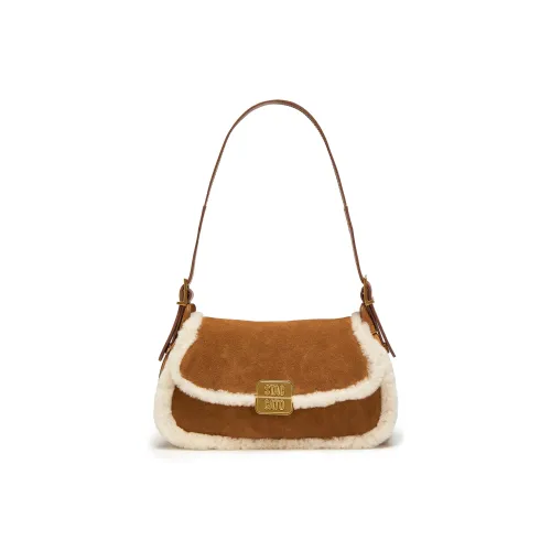 Staccato Сумка через плечо из коровьей кожи среднего размера женский опавшие листья коричневый