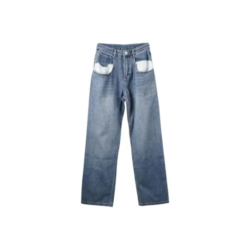 NRXX Blue Unisex Jeans NRXX Синий Унисекс Джинсы