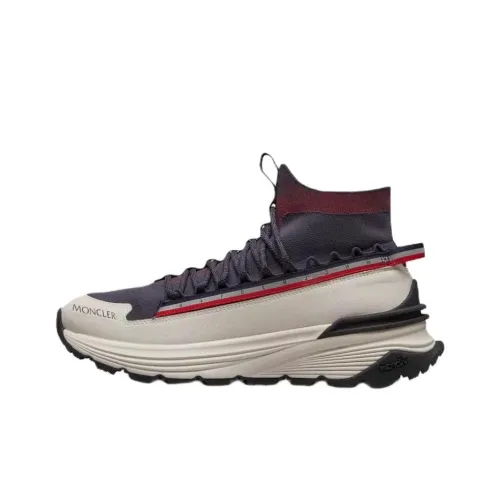 Moncler Высокий Топ Повседневная Обувь Мужская Коричневый Белый