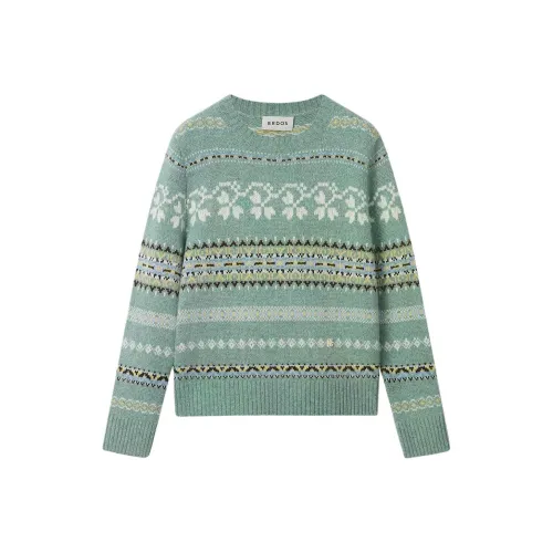ERDOS Утренний туманно-зеленый Женские кашемировые свитеры