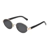 Золотая оправа с черно-серыми линзами