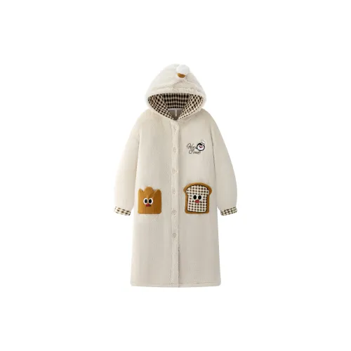 Gongdie Абрикос Женские Банные халаты