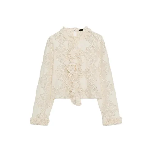 ZARA Белые Женские Рубашки