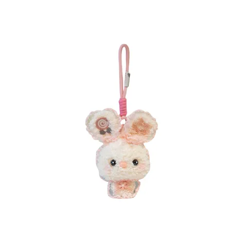 Love Bingqing Cute Multicolor Bunny Plush Pendant 20 см Высота