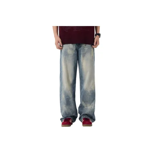 Find Yourself Грязно-синие унисекс джинсы