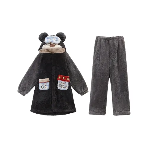 GUKOO x Disney Mickey Пижамный комплект Мужской Медведь Черный