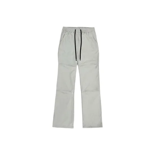 YUANQ Light Gray Unisex Casual Pants YUANQ Светло-серые унисекс повседневные штаны