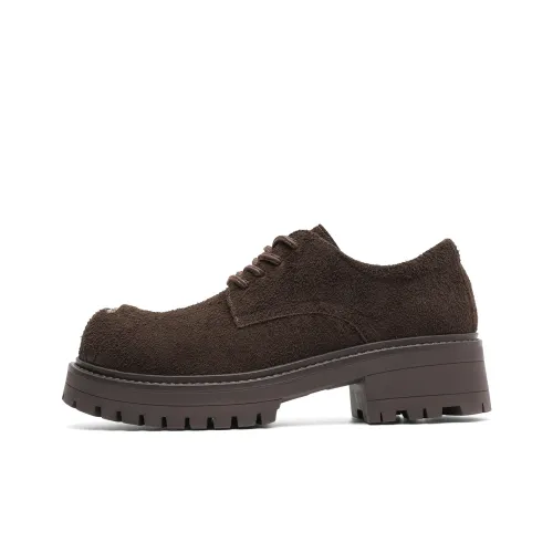 JIPOSEN Повседневная обувь Derby Рабочие ботинки Унисекс Кофе