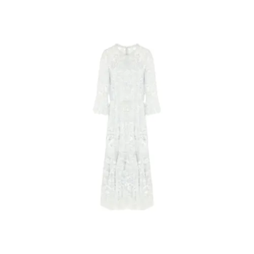 NEEDLE THREAD Длинное платье с длинными рукавами женское