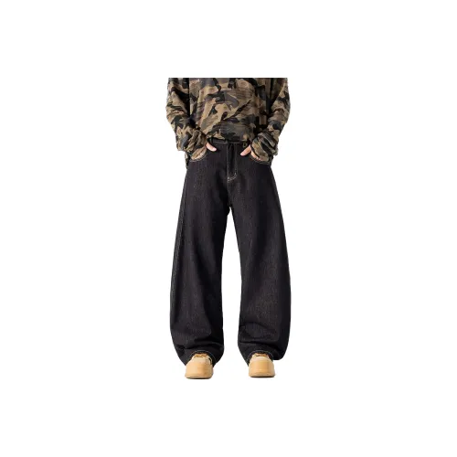 PANDA ADEVIL Черный Унисекс Джинсы