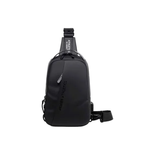 Boniu Nylon Sling Bag Мужской Black Gold Black