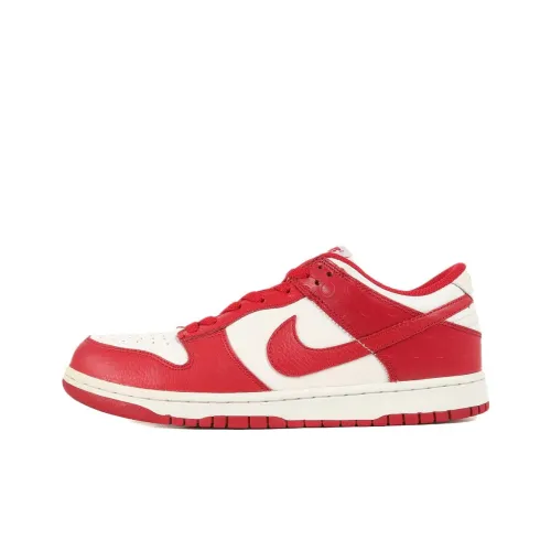 Nike Dunk Slip-Resistant Abrasion-Resistant Low Top Скейтборд Кроссовки Unisex Красный Белый Выпуск 2011