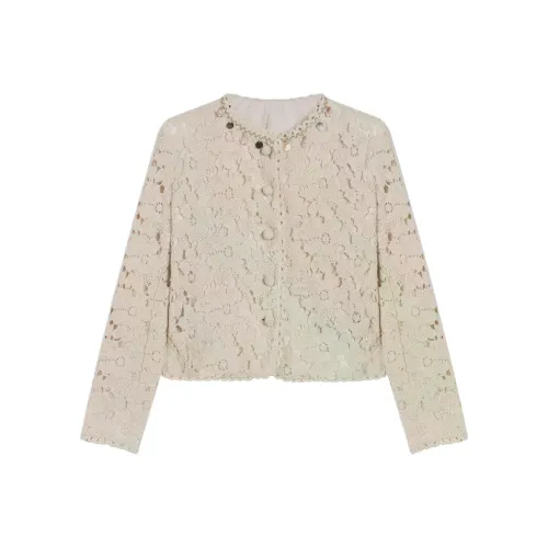 GZQJ Абрикос Женское Пальто