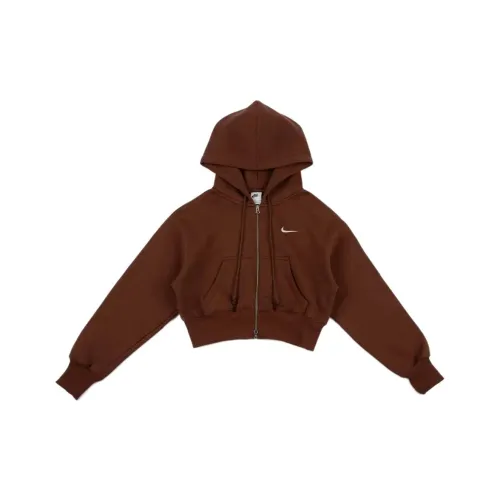 nike Sportswear Phoenix Fleece Коричневый Женский Куртка