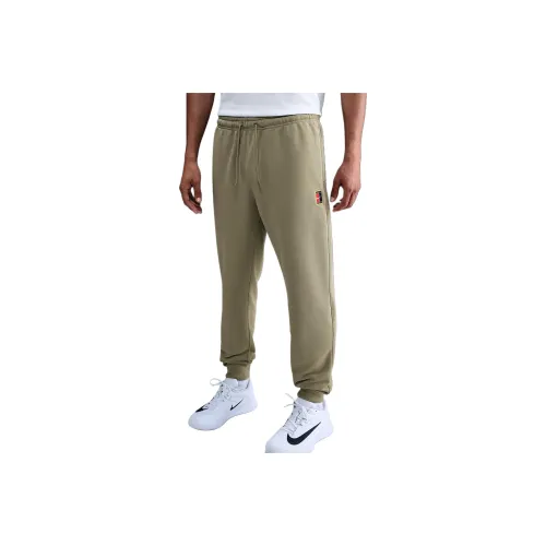 Nike COURT HERITAGE Вязаные тренировочные брюки Мужские Средний оливковый