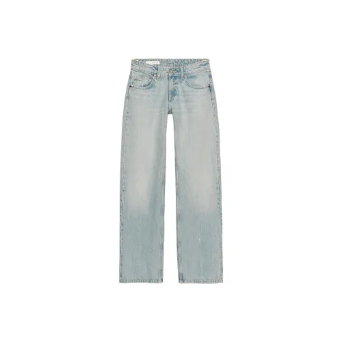 ZARA Trf Wash Blue Women's Jeans ZARA Trf Промытые синие женские джинсы