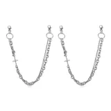 Double-Layer Star Patchwork Pants Chains (1 Pair)  
Двухслойные звезды пэчворк цепочки для брюк (1 пара)