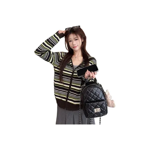 HIPHOPPUNKS Многоцветные полосы Женская трикотажная одежда