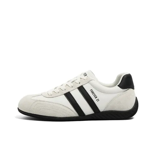 FOREVER 21 Устойчивые к истиранию низкие кроссовки для скейтбординга Мужские Белый Черный