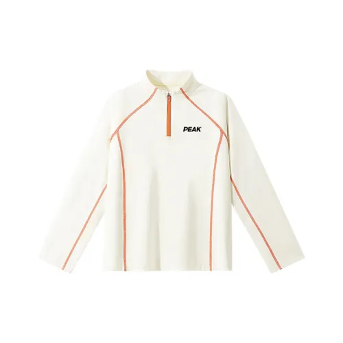 PEAK Абрикос PK Черный текст Английский язык K Kids T-рубашки