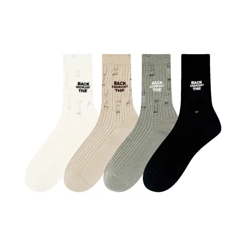 MIZU Осенние и зимние носки с высоким верхом женские упаковка из 4 пар