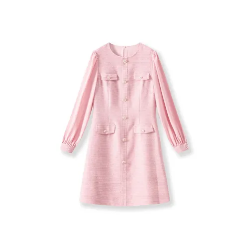 MH Женские Длинные Платья с Длинными Рукавами