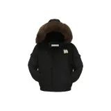 Чёрный (Съемный меховой воротник)