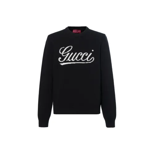 GUCCI Мужские черные свитеры