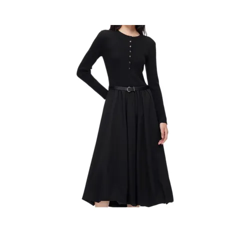 VERO MODA Длинное платье с длинными рукавами женское