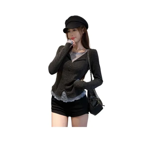 HIPHOPPUNKS Серый CLASH Синий Женские Трикотаж