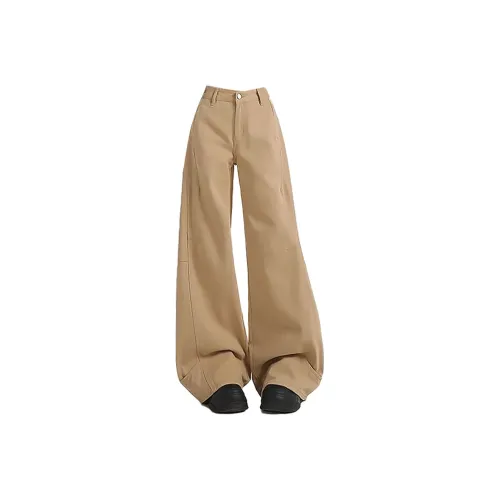 NIUXIAOMO Хаки Женские Джинсы