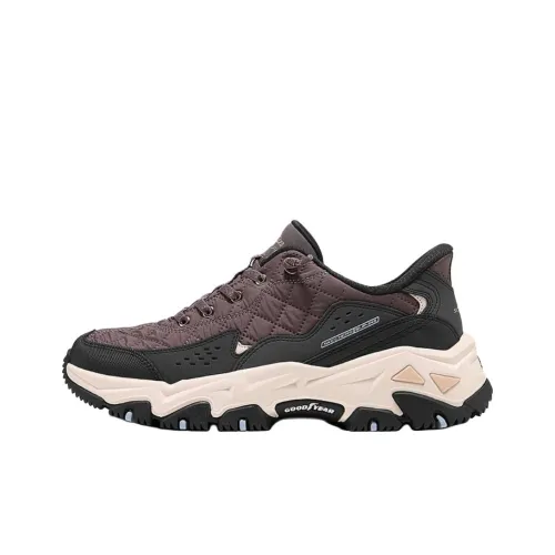 Skechers На открытом воздухе Устойчивый к истиранию Поддержка Отскок Альпинизм Походная обувь Женские Сливовый Красный Черный