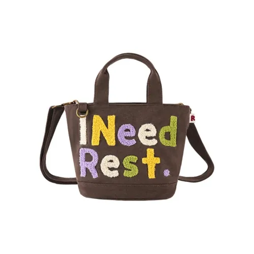 M G SHOP Ткань Сумка Унисекс Шишечно-коричневый