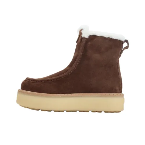 PRADA Короткие Сноубутсы Женские Коричневые